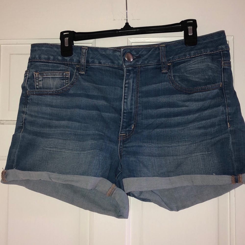American Eagle High Rise Super Stretch Jean shorts